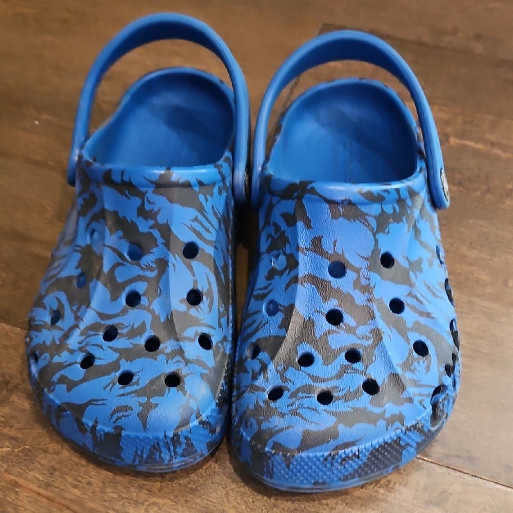 CROCS Kids Blue and Black Water Shoes